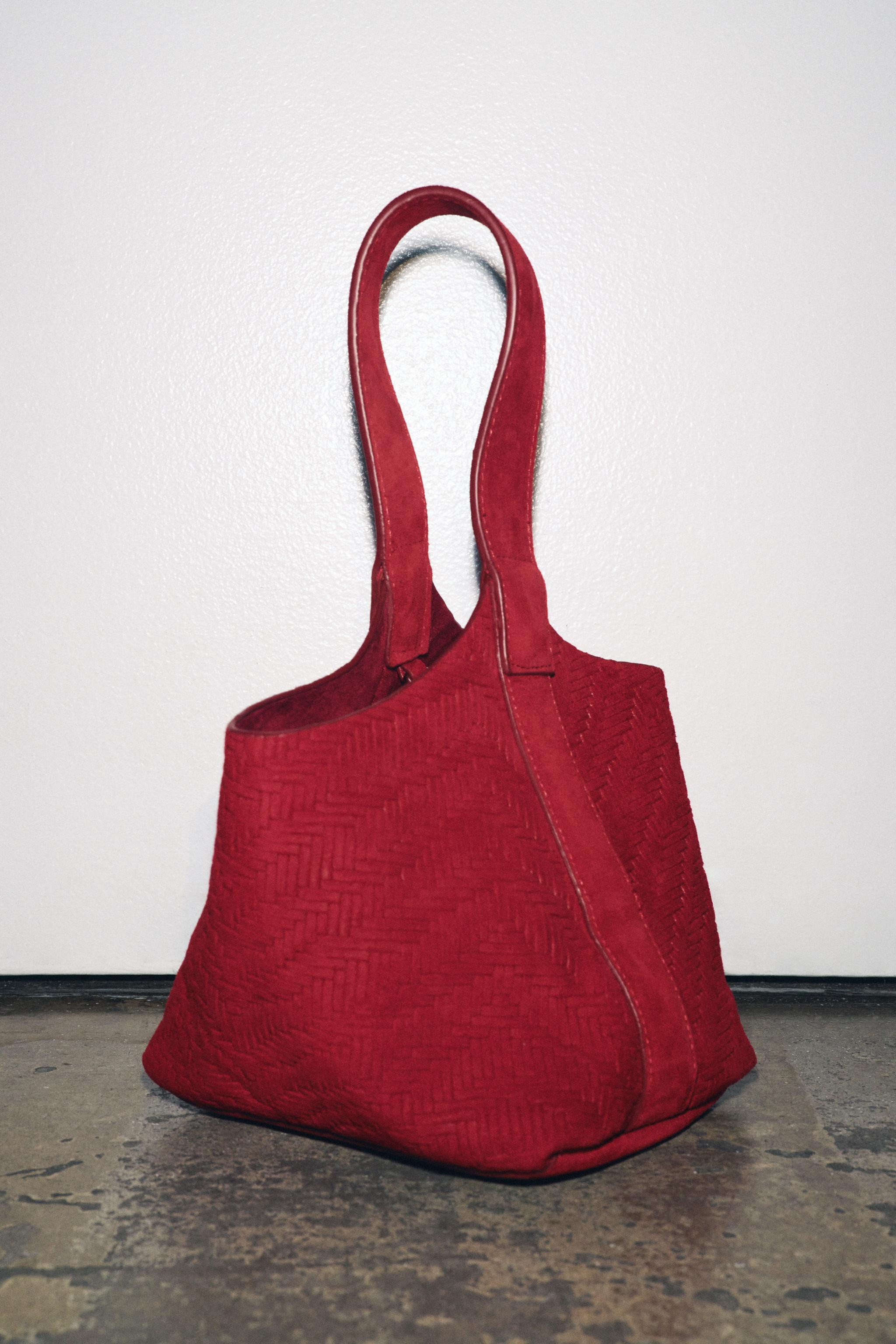 BRAIDED SUEDE MINI BUCKET BAG | Zara UK