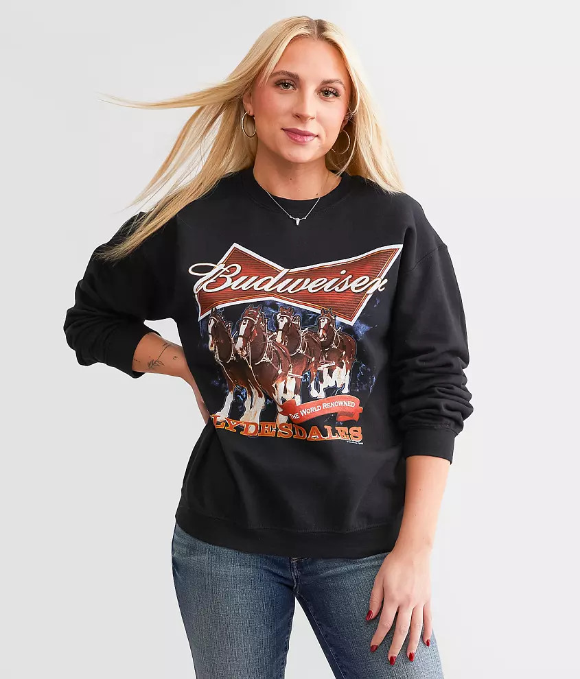 Junkfood Budweiser Clydesdale Oversized Pullover | Buckle