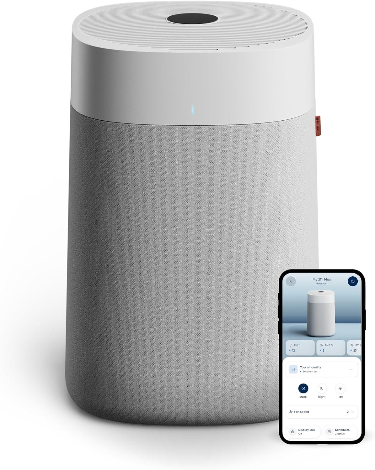 BLUEAIR Air Purifiers for Large Rooms, Cleans 3,048 Sqft In One Hour, HEPASilent Smart Air Cleaner For Home, Pets, Allergies, Virus, Dust, Mold, Smoke - Blue Pure 211i Max | Amazon (US)