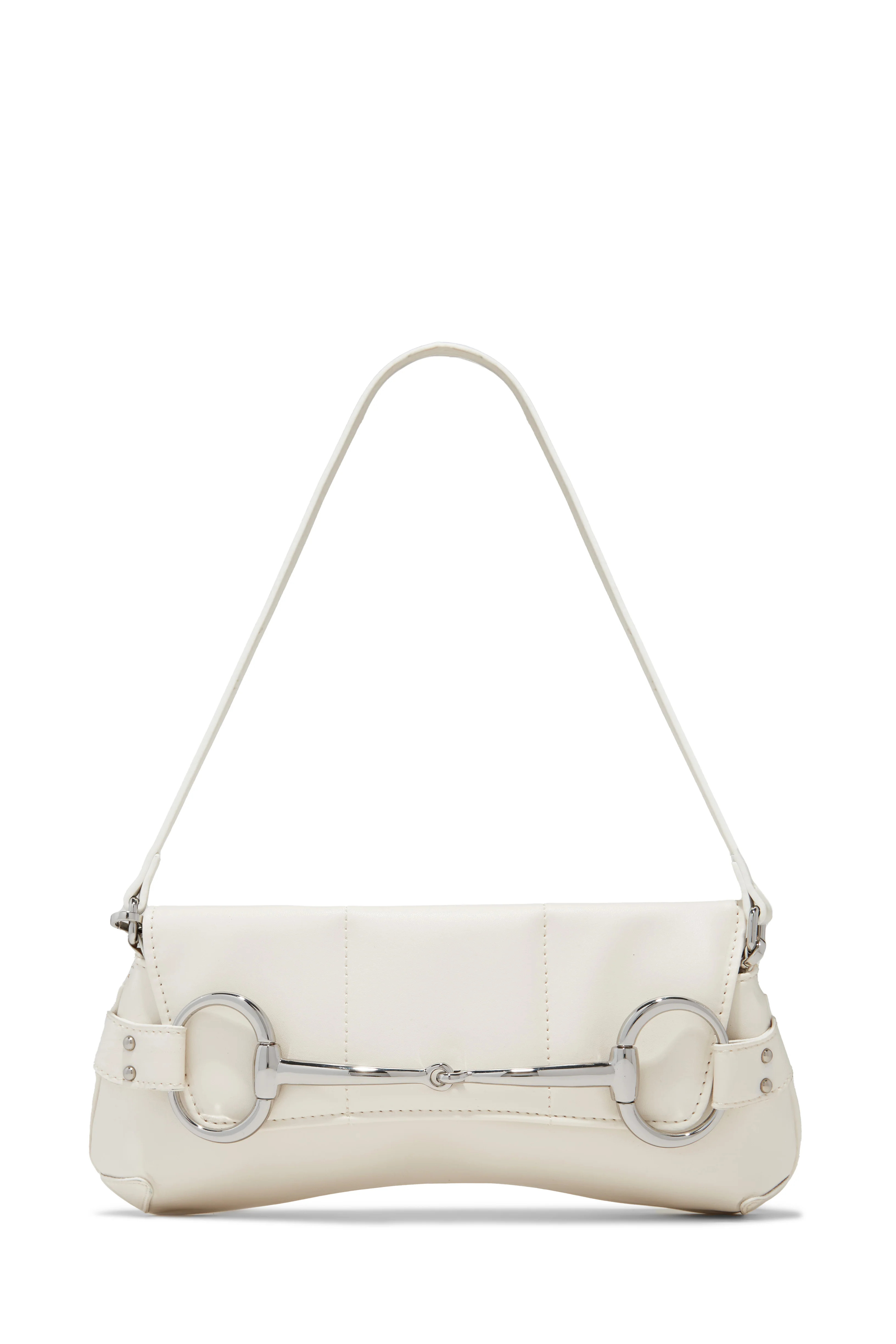 Miss Lola | Caia Shoulder Bag White | MISS LOLA