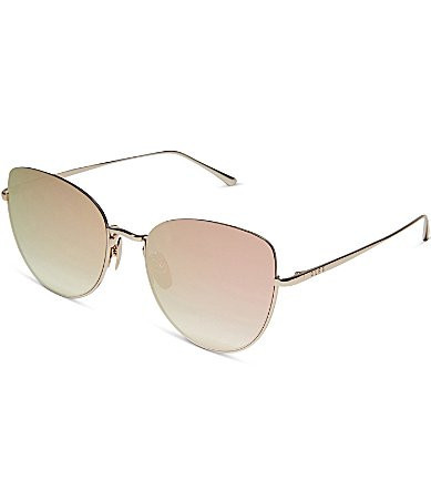 DIFF Eyewear Women's Kinsley 57mm Round Sunglasses - Champagne | Dillard's
