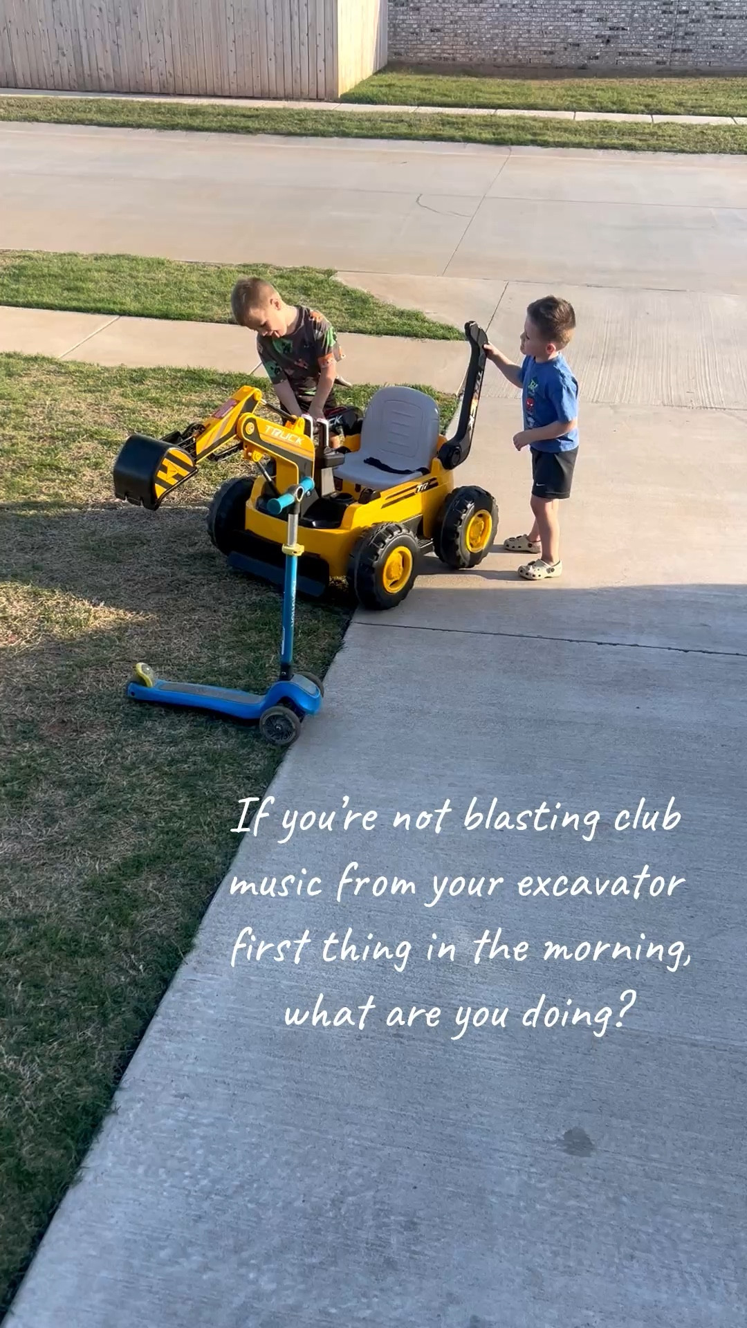 My boys are obsessed with this ride on excavator and blast the music 24/7 😅

#LTKKids #LTKdayinmylife #LTKmomlife