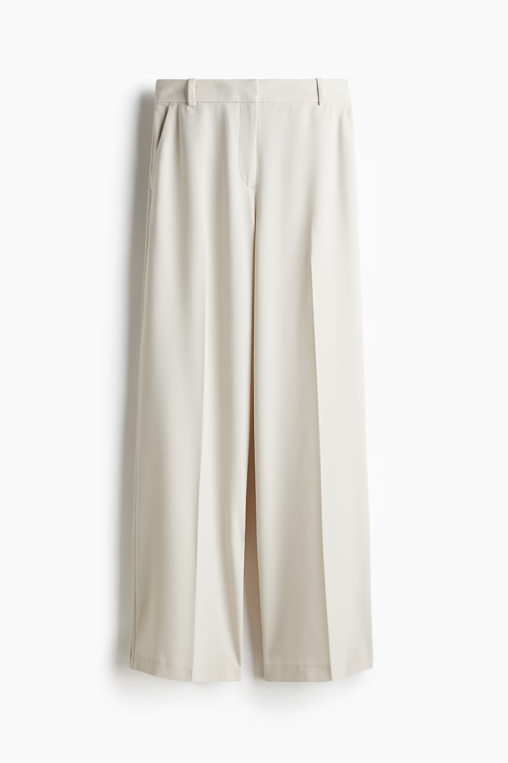 Pantalón sastre amplio - Crema - MUJER | H&M ES | H&M (FR, IT, ES, PT, BE)