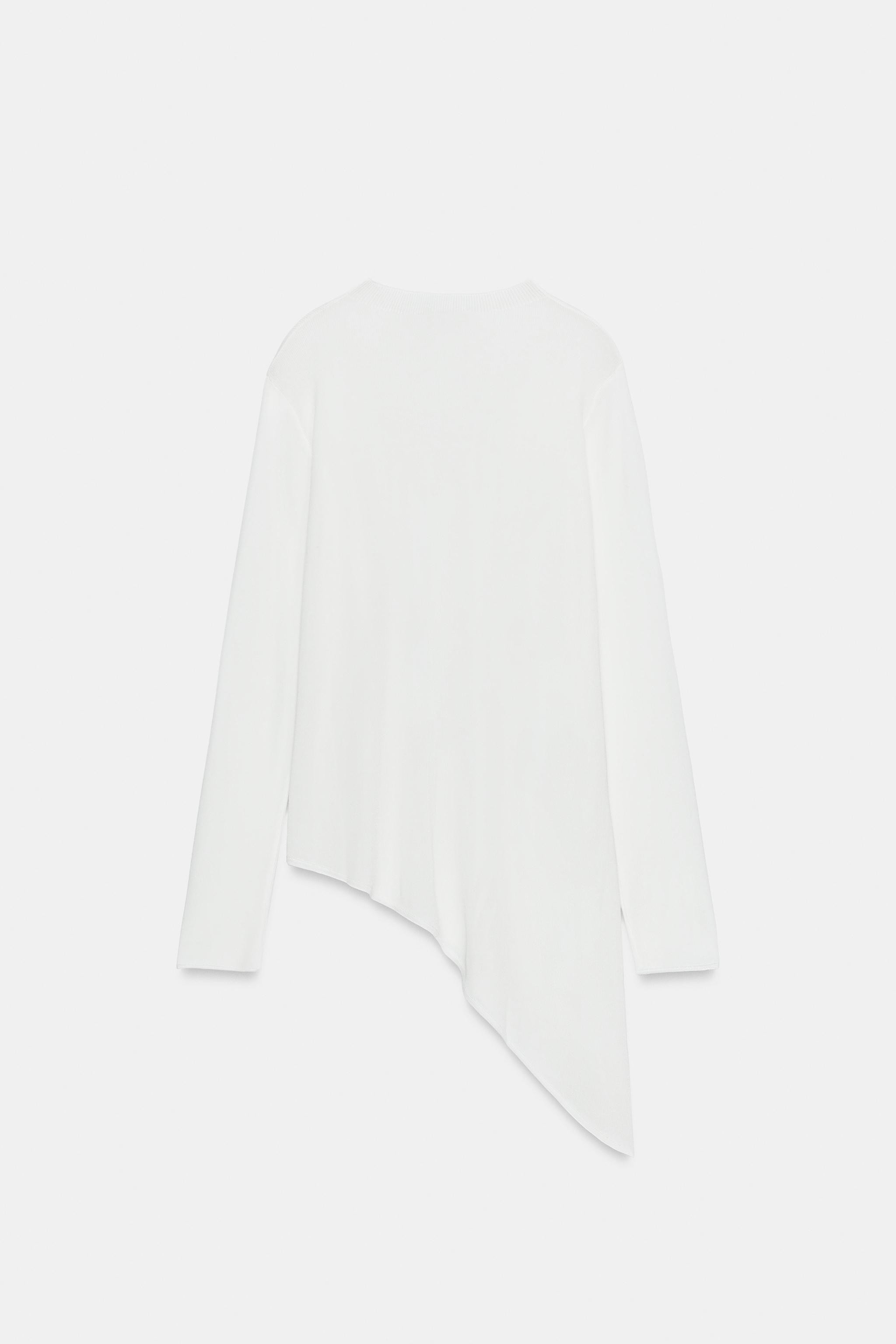 ASYMMETRIC KNIT LONG JUMPER | Zara US