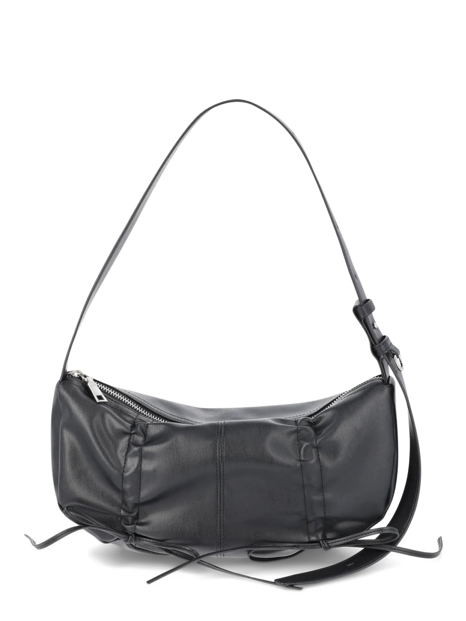 No Boundaries Women's Fashion Drawstring Hobo Bag, Black - Walmart.com | Walmart (US)