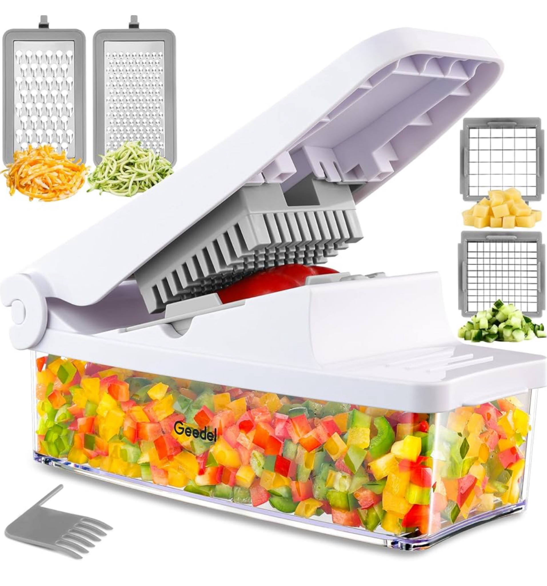 50% off 🎉

Geedel Vegetable Chopper, Onion Chopper Pro Food Chopper, Kitchen Vegetable Slicer Dicer Cutter Grater, Veggie Chopper with container for Salad Onion Potato Carrot (4 in 1, White)

#LTKSaleAlert #LTKFindsUnder50 #LTKHome