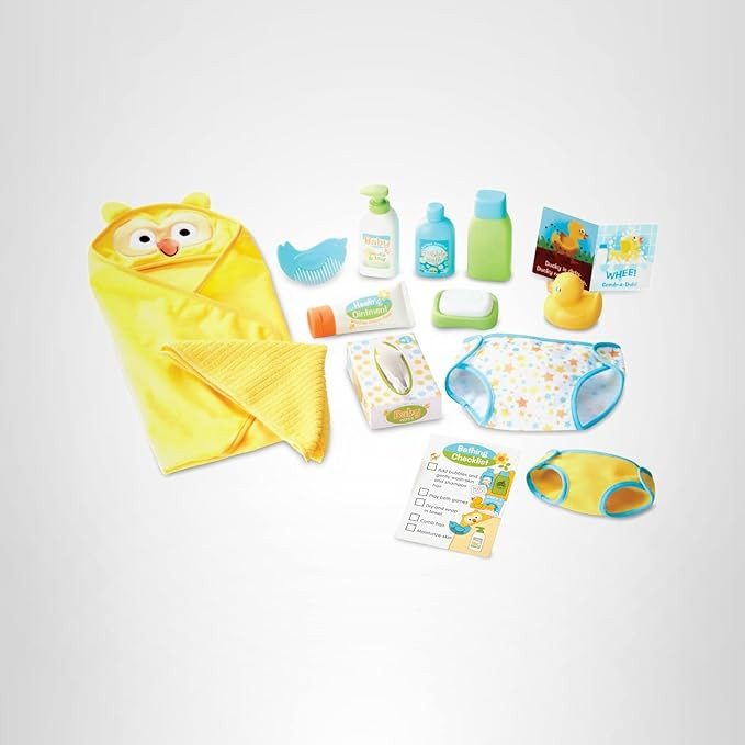 Melissa & Doug Mine to Love Changing & Bathtime Play Set for Dolls – Diapers, Pretend Shampoo,W... | Amazon (US)