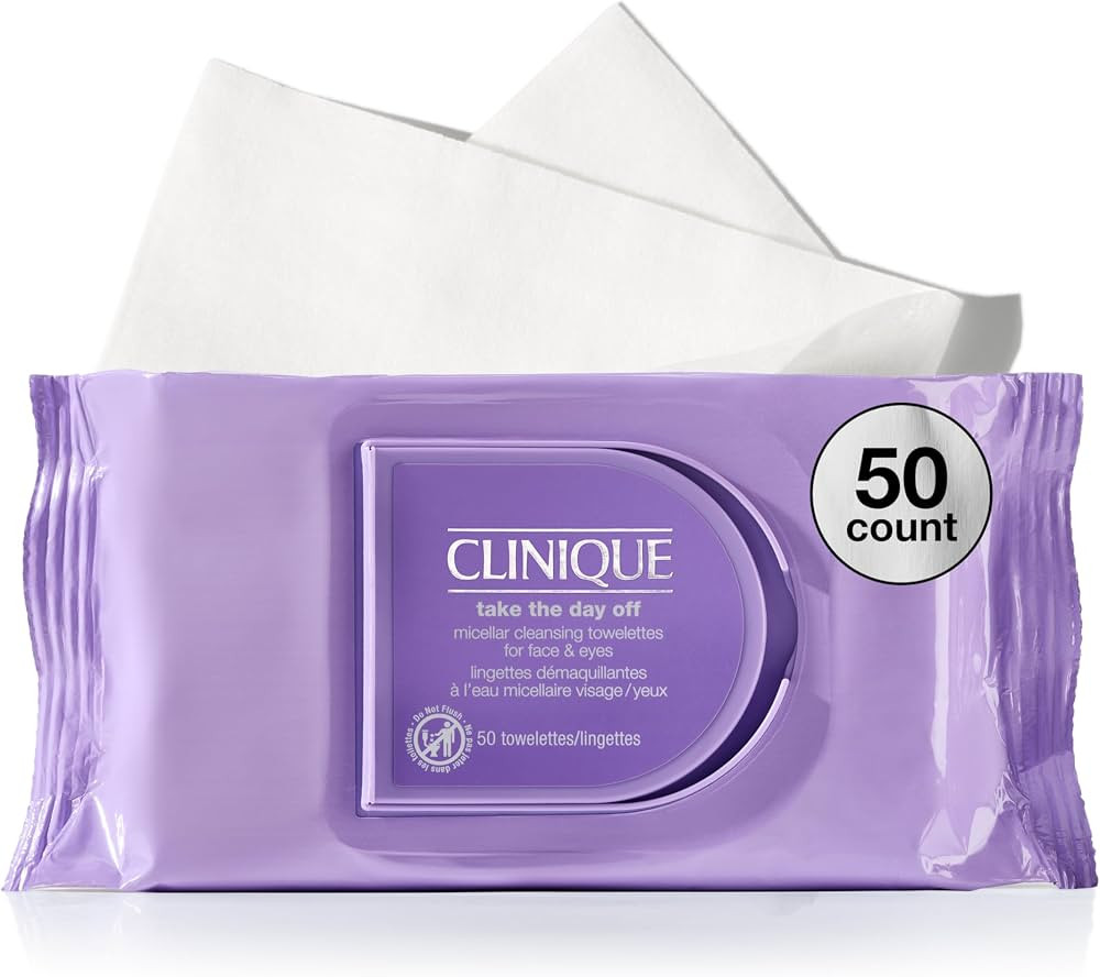 Clinique Take The Day Off Micellar Cleansing Makeup Remover Wipes For Face and Eyes | For All Ski... | Amazon (US)