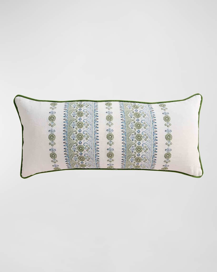 Juliska Seville Green Pillow, 11" x 27" | Neiman Marcus
