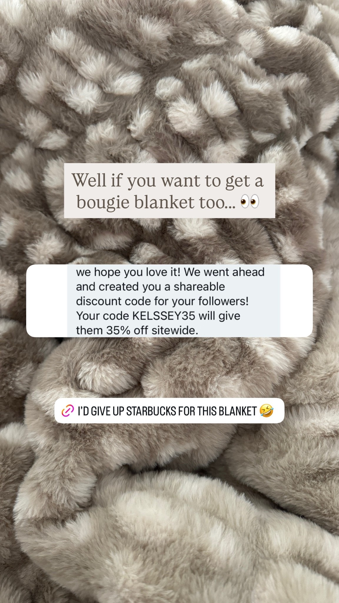 Lola blanket discount code! Use KELSSEY35 for 35% off sitewide

#LTKSaleAlert