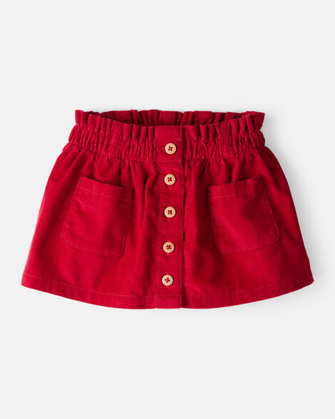 Baby Girl Corduroy Skort - Red | Carter's Inc