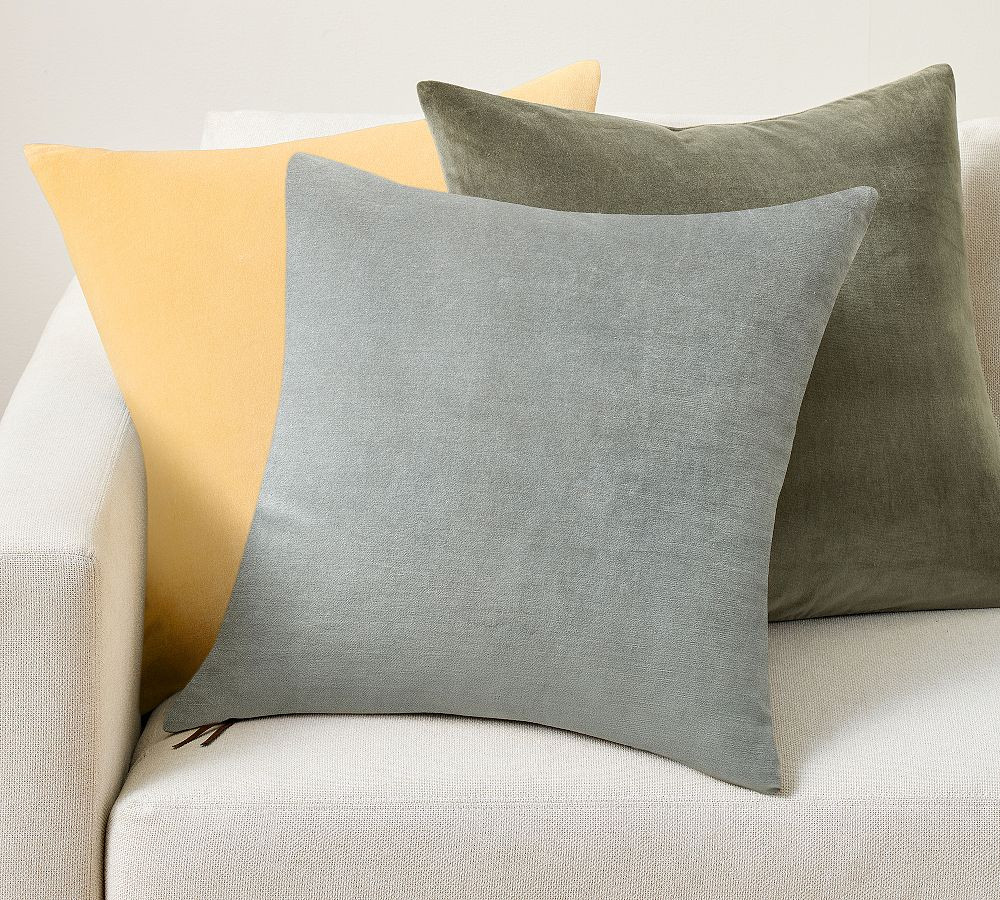 Icon Velvet Pillow | Pottery Barn (US)