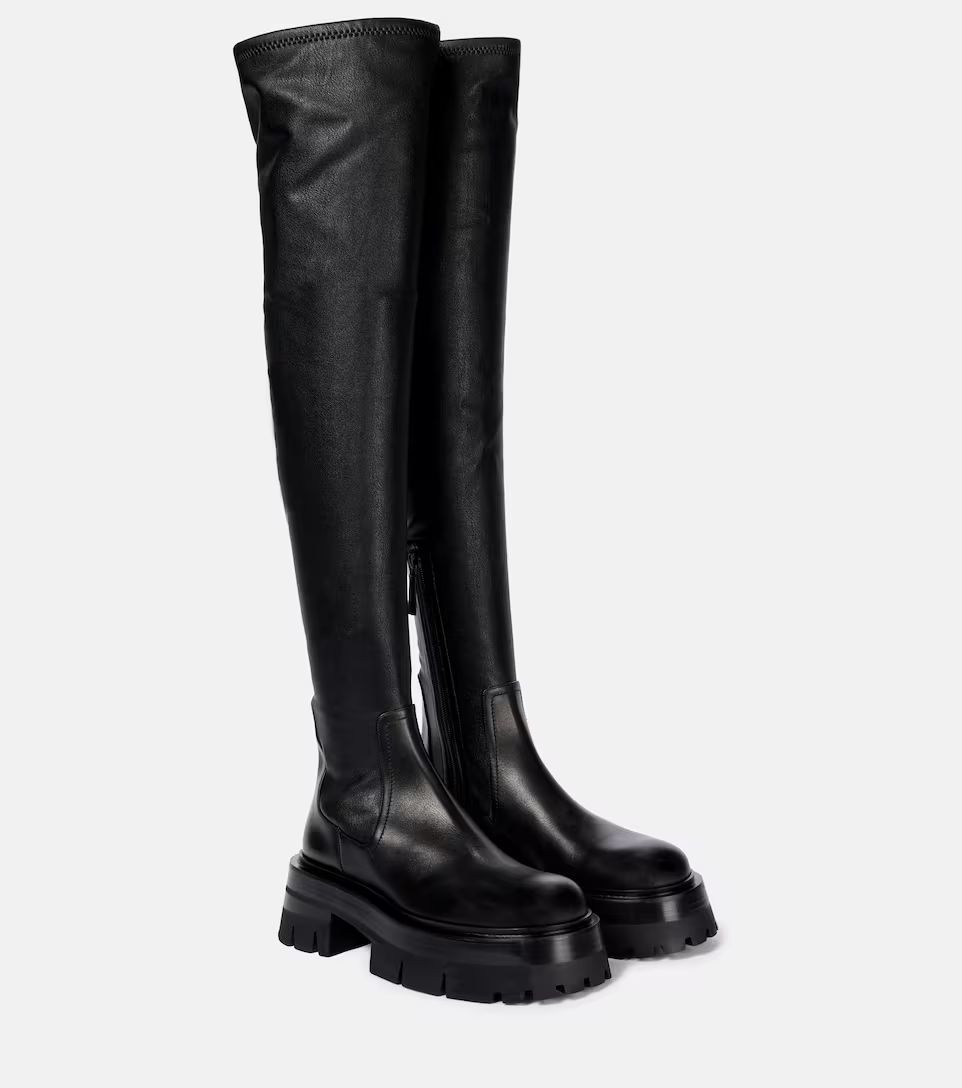 Leonidis over-the-knee leather boots | Mytheresa (US/CA)