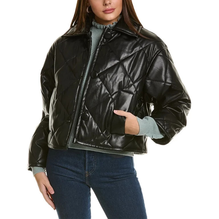 Elie Tahari womens  Quilted Jacket, M, Black | Walmart (US)