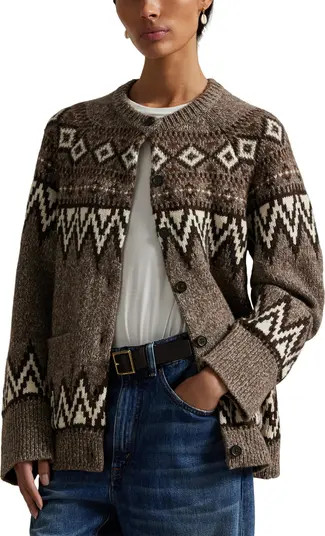 Polo Ralph Lauren Fair Isle Wool Blend Cardigan | Nordstrom | Nordstrom
