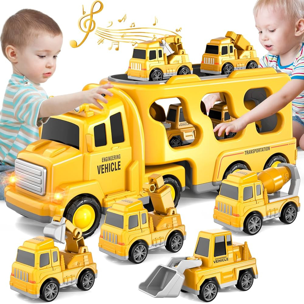 Bennol Toddler Boy Toys for 1 2 3 4 5 Year Old Boys, Toddler Car Trucks Bus Toys for Toddler Boys... | Amazon (US)