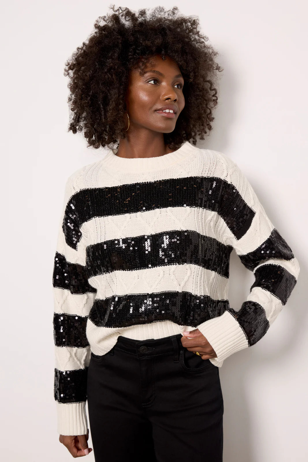 Asher Sequin Pullover | Evereve