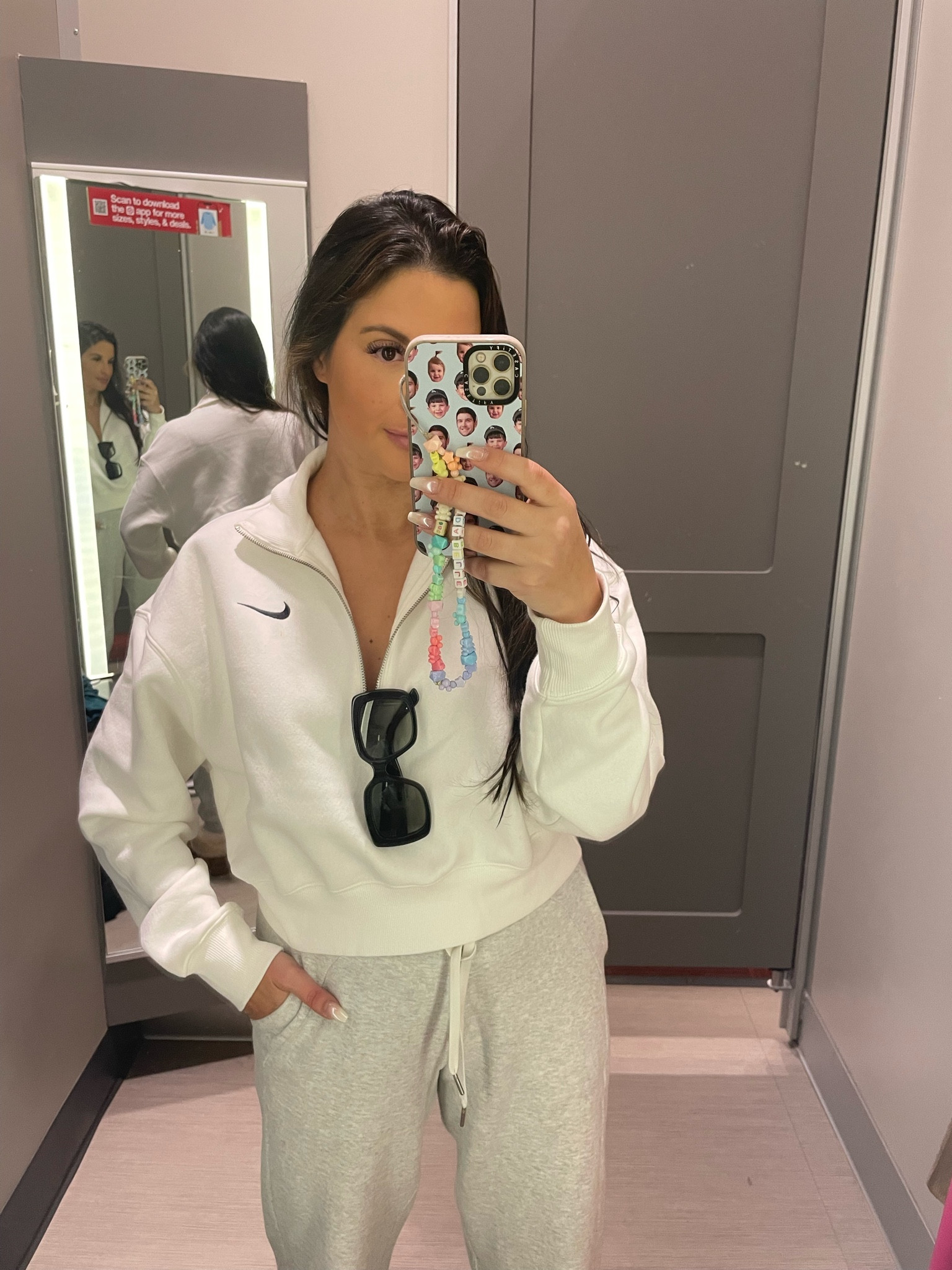 Nike cropped quarter zip pullover 

#LTKunder100 #LTKstyletip