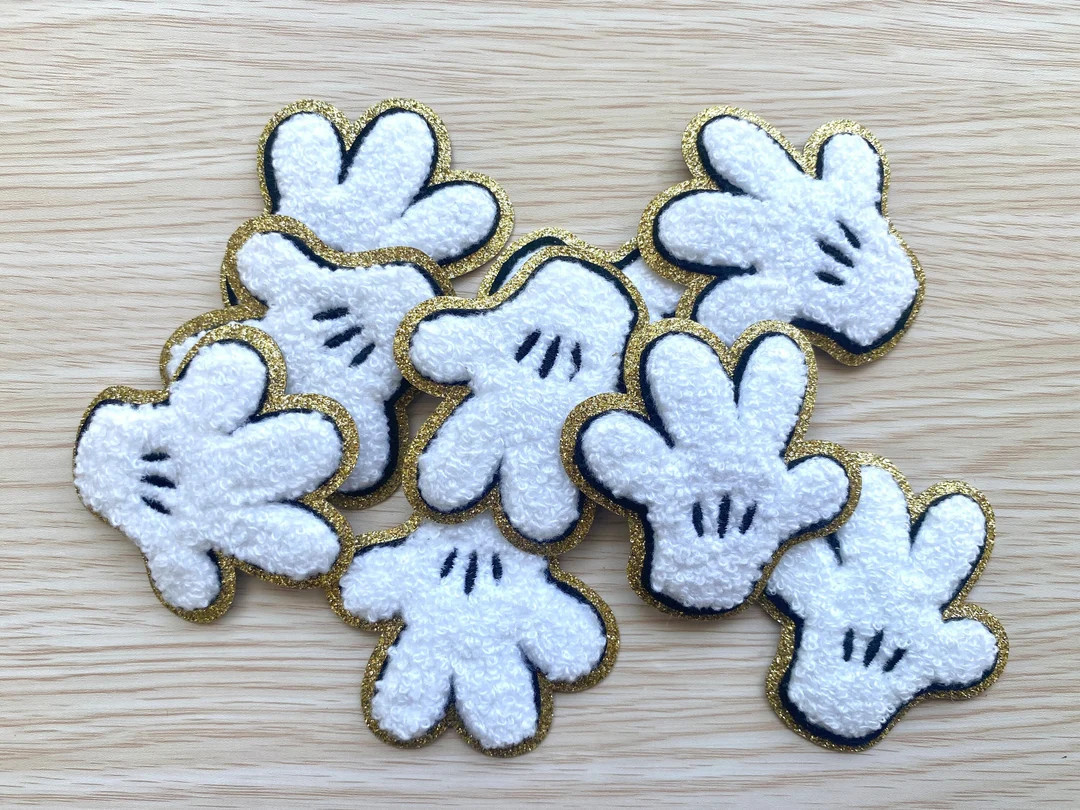 Mickey Hand Patch, Chenille Disney Patch, Mickey Patch, Iron on Patch, Chenille Patch - Etsy | Etsy (US)
