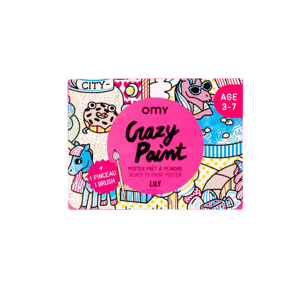 Crazy Paint Pocket Poster- Lily by OMY | Mochi Kids