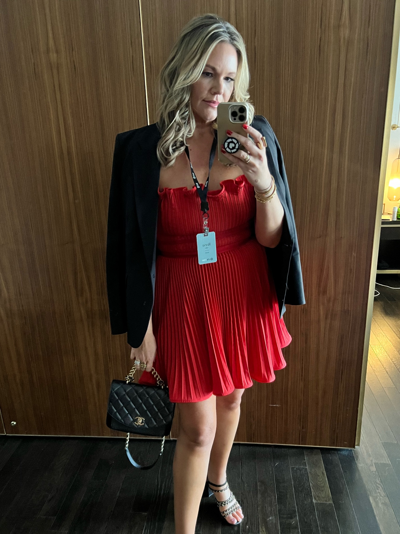 Red is the color of the season!  And my ride or die black shoe. I can wear for hours and a favorite black blazer. My LTKCon day look  

#LTKCon #LTKHoliday #LTKwedding