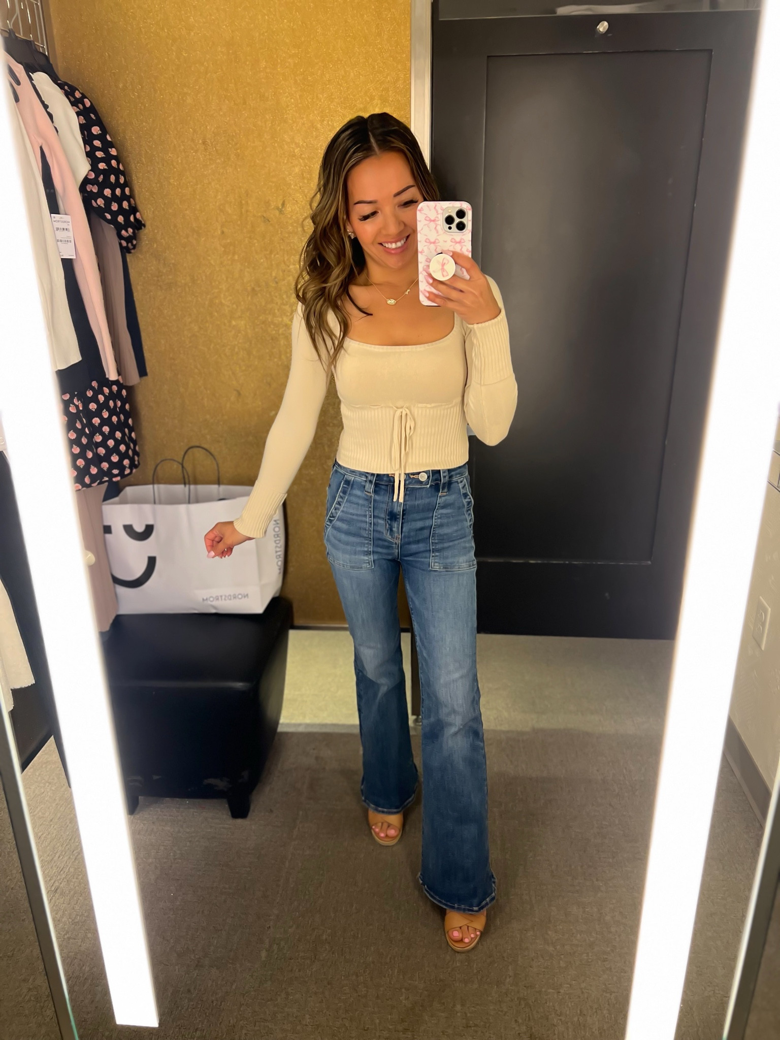 Love this cute sweater - wearing size XS 

jeans are on sale for under $30 (not part of #nsale)

#LTKSummerSales #LTKFindsUnder50 #LTKxNSale