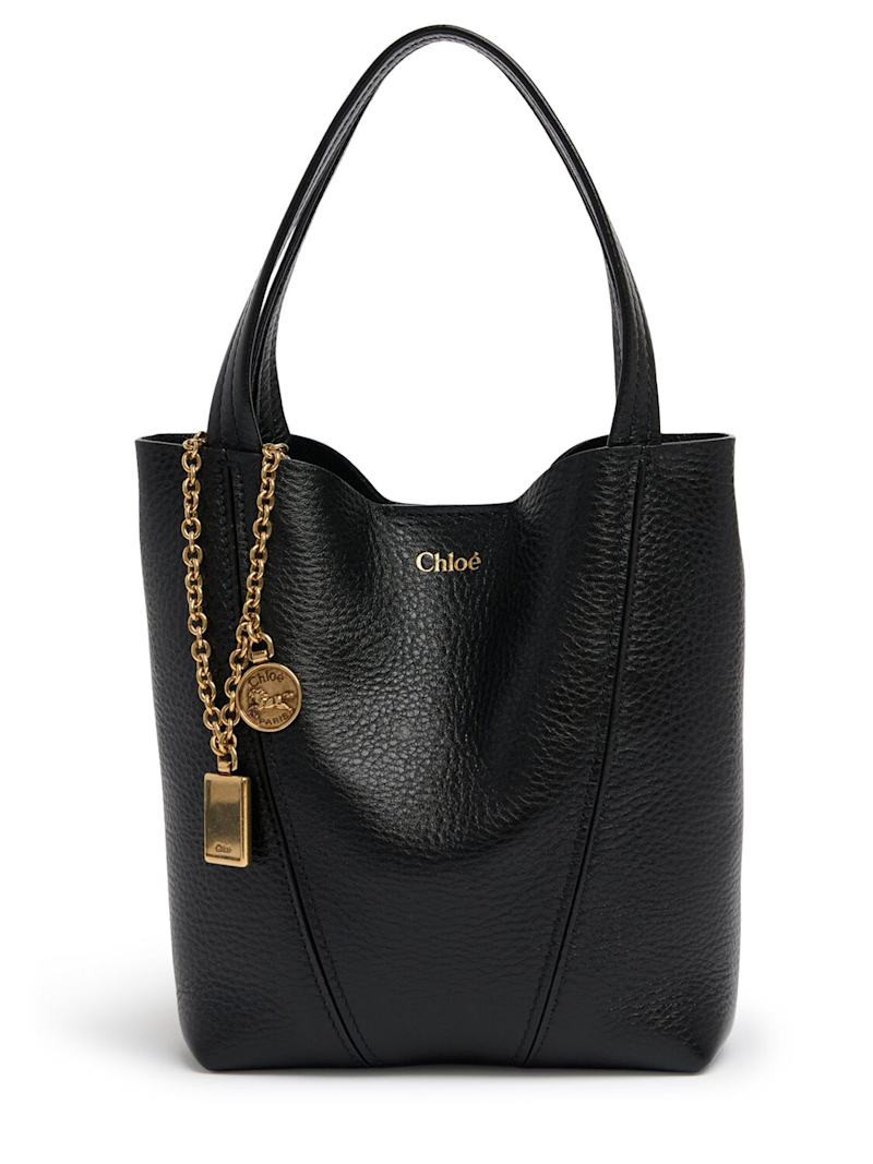 Small Chloe Spin grain leather bag | Luisaviaroma