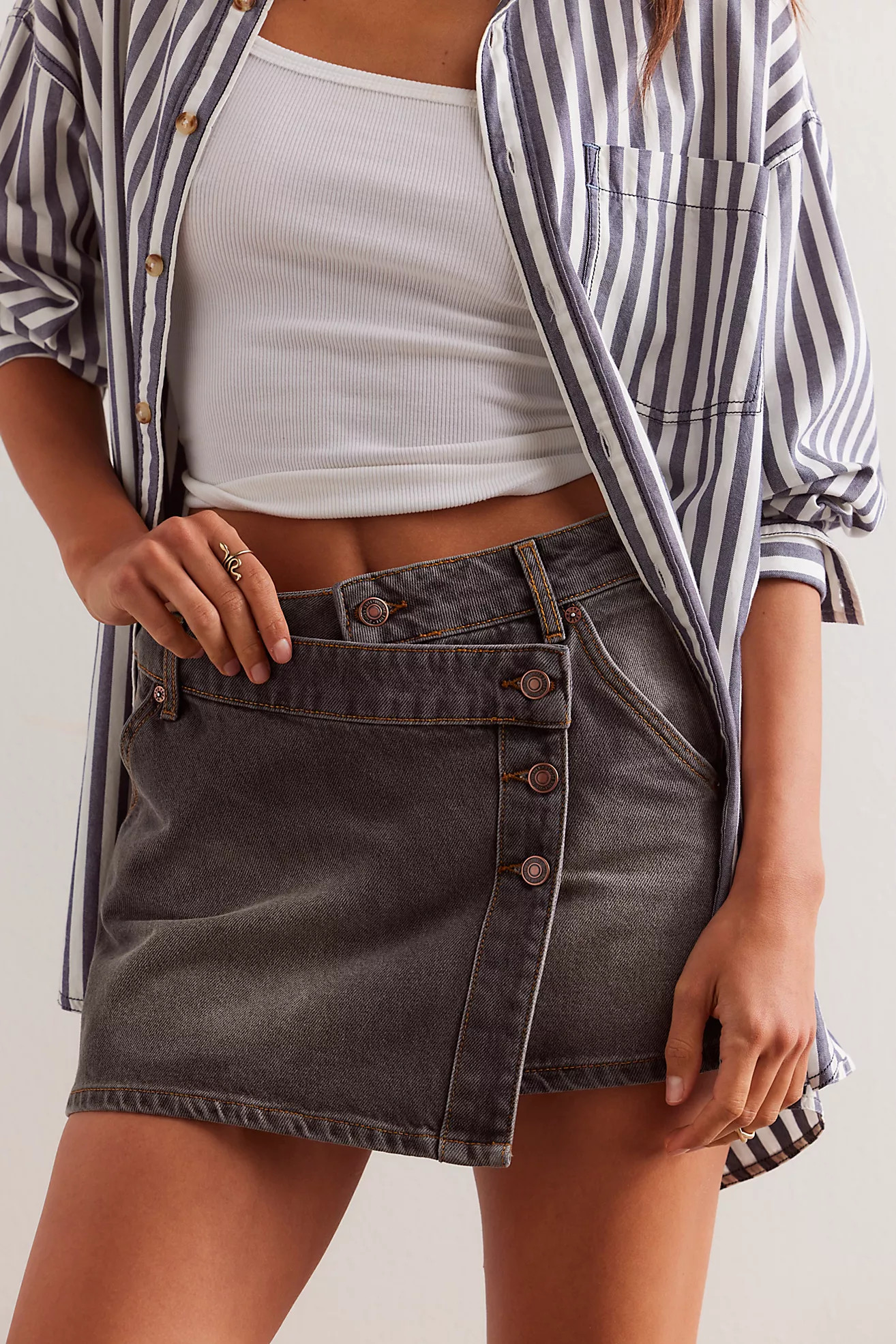 We The Free Wynne Denim Skirt | Free People (Global - UK&FR Excluded)