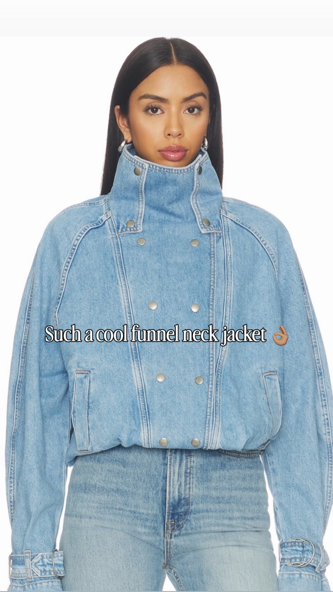 Funnel neck jacket