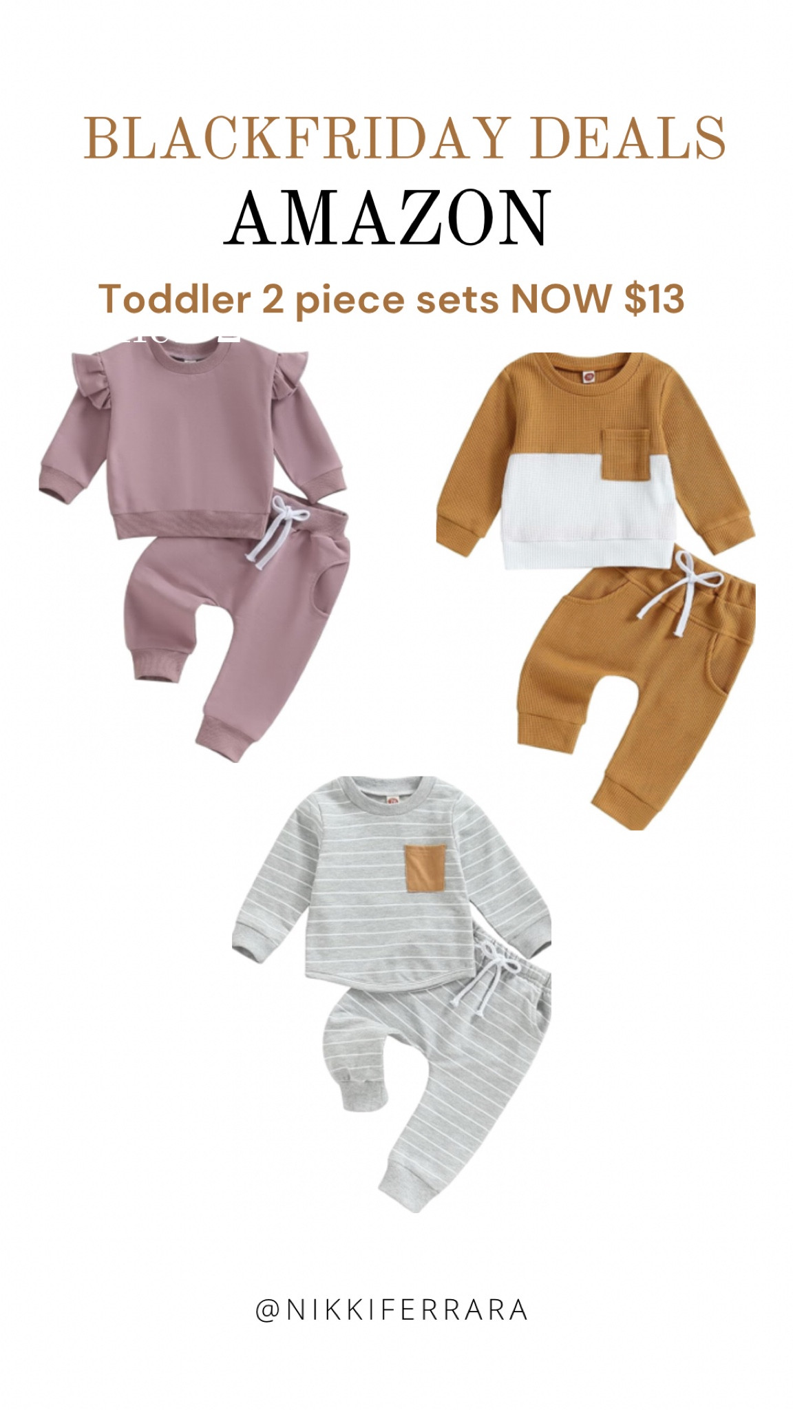 AMAZON BLACK FRIDAY🖤 Toddler 2 piece sets now $13!!!! We live in these 

Black Friday, Amazon Black Friday, Amazon gift guide, gift guide for her, gifts for her, gifts for friends, gifts for mom, Pink puffer vest, puffer vest, puffer jacket, winter jacket, hostess gift, bag, cross body bag, toddler outfits, toddler 2 piece sets, two piece sets, Amazon two pieces sets, Loungewear,  2 piece sets, women’s two piece sets, play kitchen, play house, kids playhouse, bounce house, rainbow bounce house, aesthetic kids toys, aesthetic toys, wine glasses, colored wine glasses, slippers, platform slippers 

#LTKGiftGuide #LTKHoliday #LTKCyberWeek
