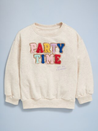 Birthday French-Terry Graphic Sweatshirt for Toddler Girls | Old Navy | Old Navy (US)
