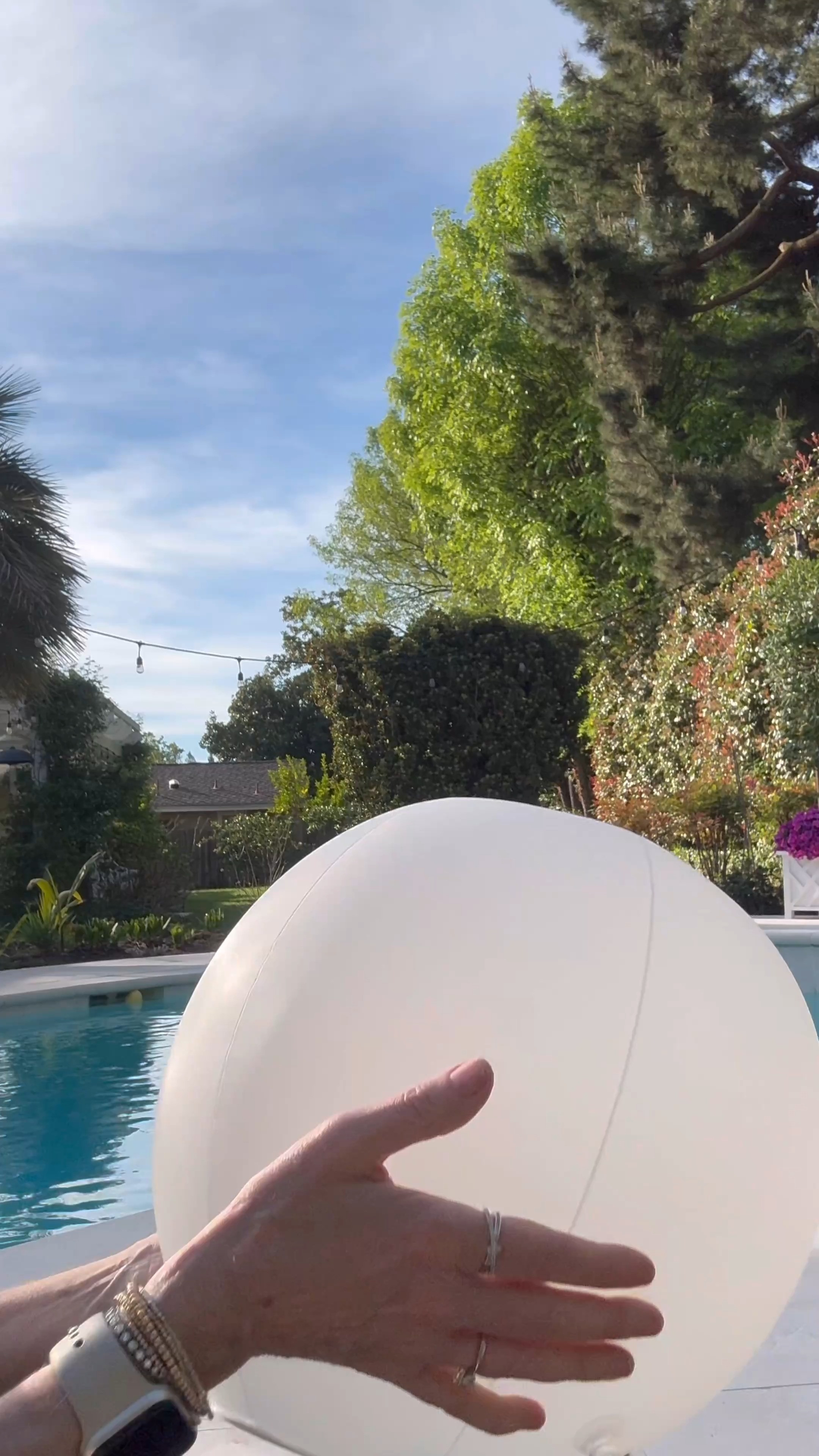 Create a festive vide this summer with these fun outdoor light ball options!

Inflatable floating solar balls! Remote control allows you to choose from different colors and light modes!

Create ambiance inside or out with these rechargeable LED acrylic balls! Perfect for a nursery, or out in your garden or pool! (They float too!) 

 