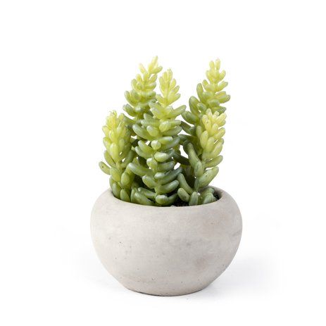 Mainstays Ceramic Pot Artificial Succulent | Walmart (US)