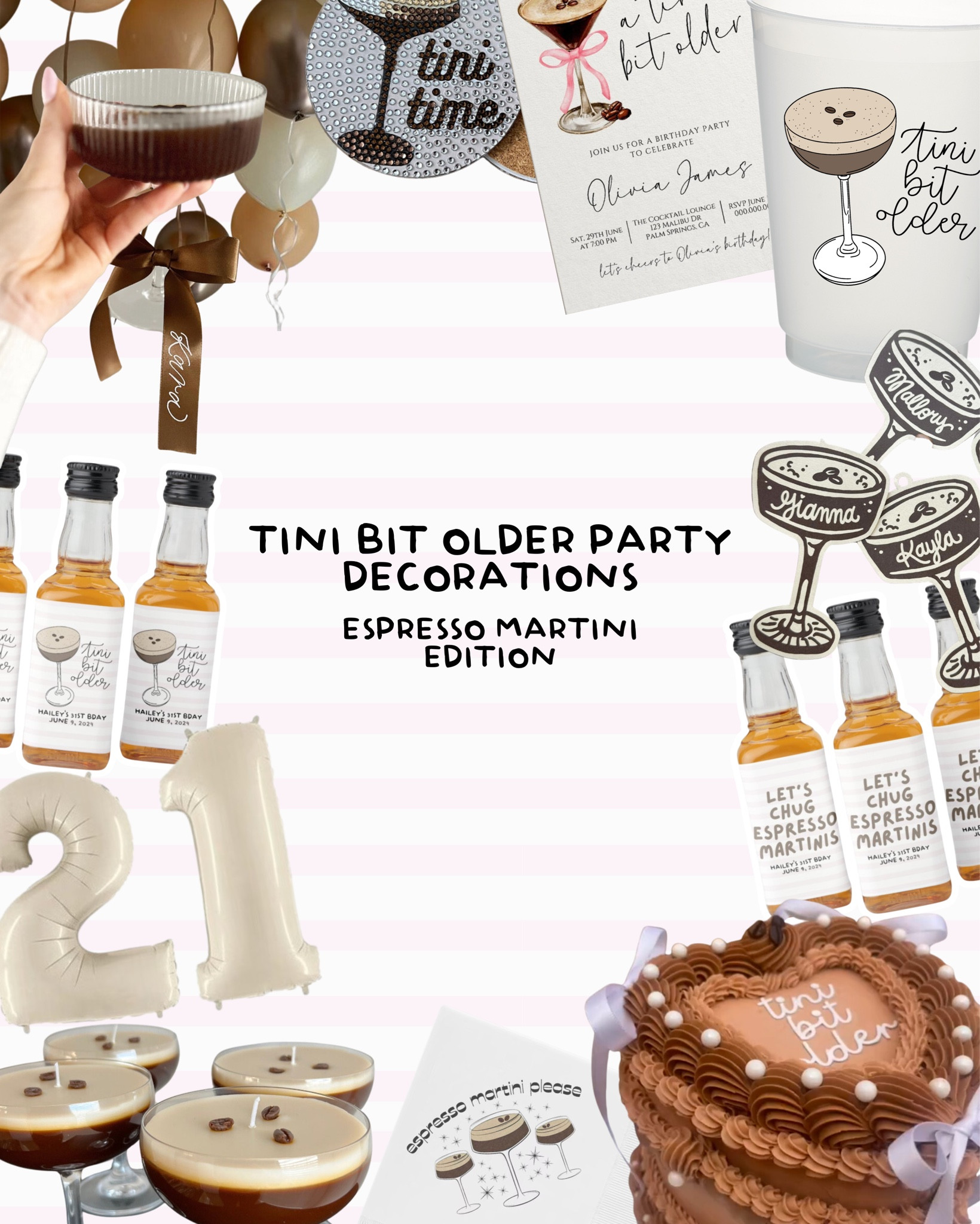 Espresso Martini Edition: The perfect birthday party theme for your martini lovin' bestie! 

#LTKGiftGuide #LTKParties #LTKFindsUnder50