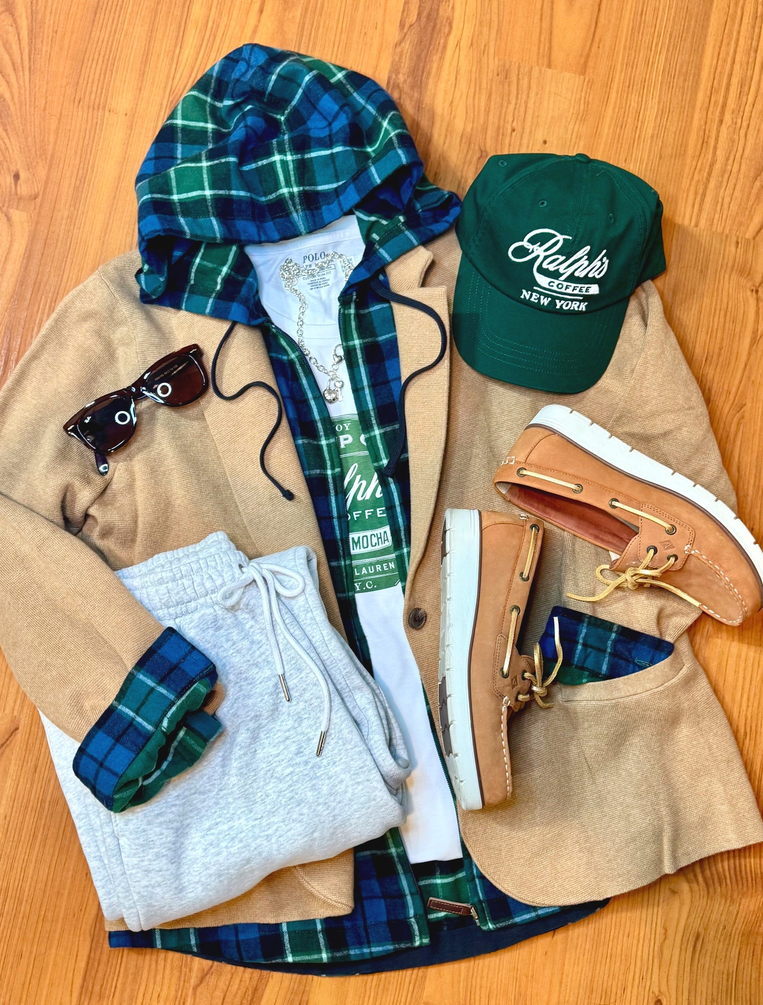 Casual neutrals & plaid, and my fav #abercrombieandfitch #fragrance #preppy #winteroutfit #januarylook #weekendstyle 

#LTKTravel #LTKootd #LTKmomlife