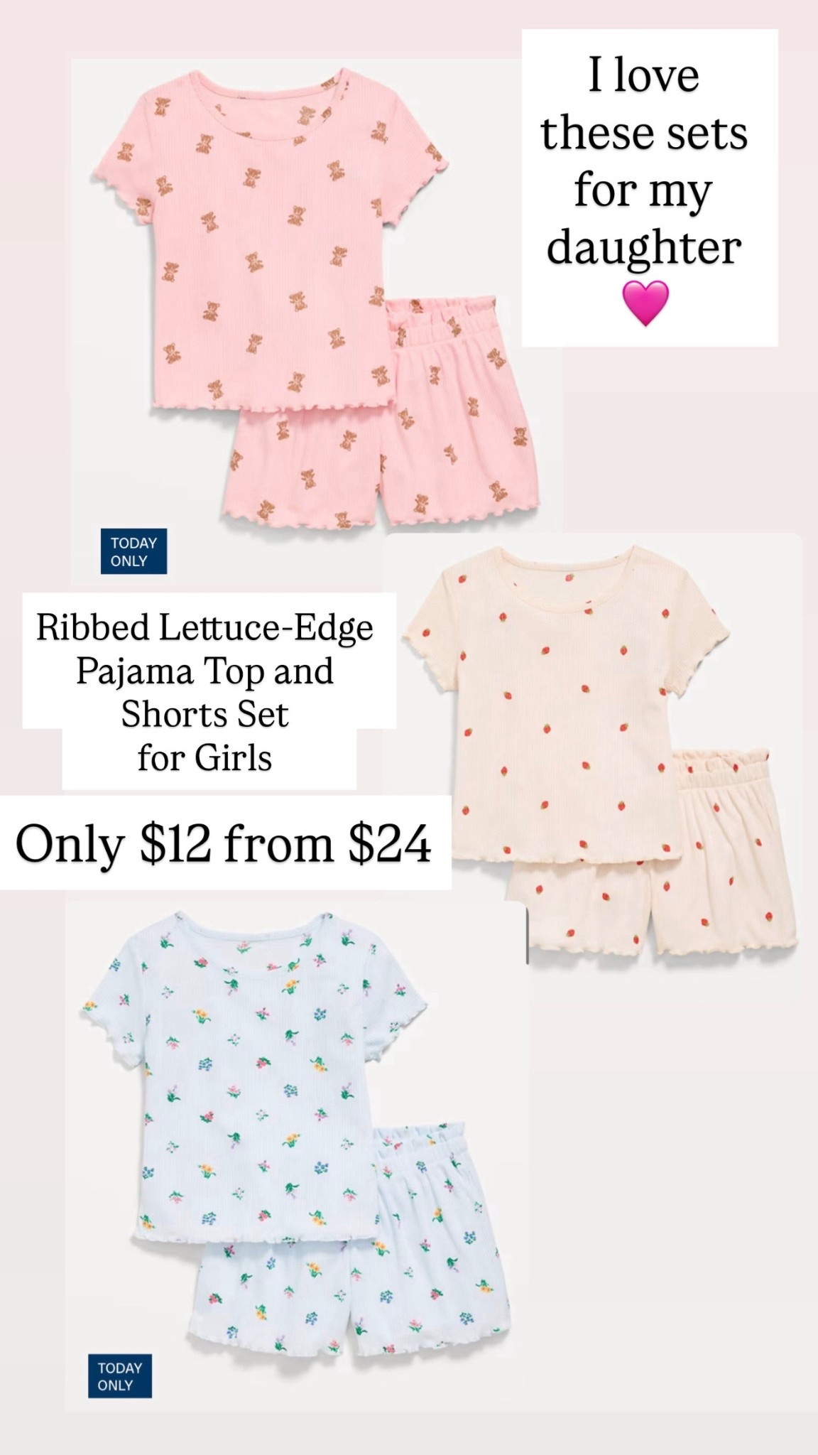 Ribbed Lettuce-Edge Pajama Top and Shorts Set for Girls are $12 from $24

#LTKSaleAlert #LTKKids