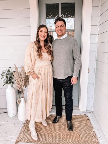 The free people dress that never ceases to impress! Wore it for our anniversary date night & got so many compliments! Tts L, midsize, bump, & postpartum friendly 

#LTKmidsize #LTKSeasonal #LTKHoliday