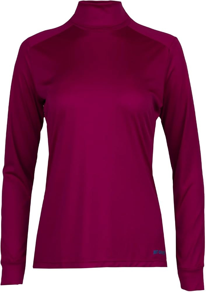 Hot Chillys Women's Peach Skins Solid T-Neck Lightweight Relaxed Fit Base Layer | Moisture-Wickin... | Amazon (US)