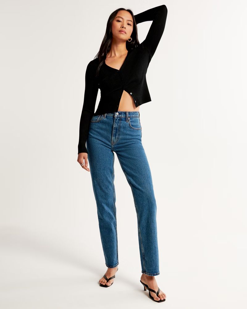 Ultra High Rise 90s Straight Jean | Abercrombie & Fitch (US)