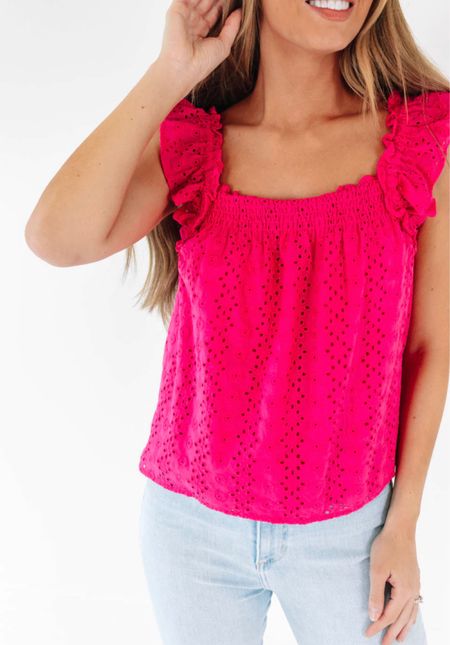 Looking for a fun summer tank top! This fuchsia too if perfect for summer months! 

#LTKSeasonal #LTKunder100 #LTKtravel