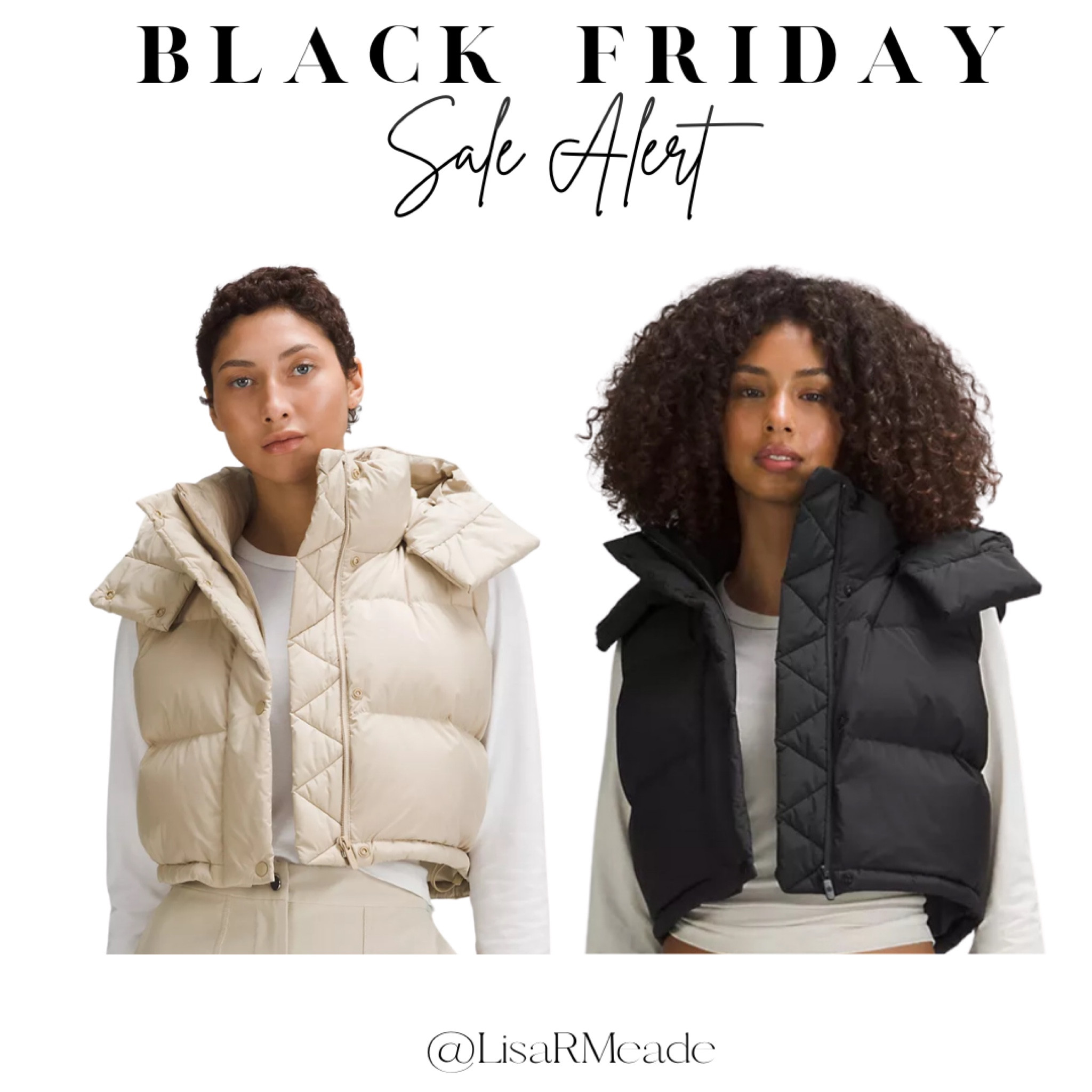 Lululemon Sale! 
These cropped puffer vest are cute! 

#LTKfindsunder100 #LTKCyberWeek #LTKsalealert