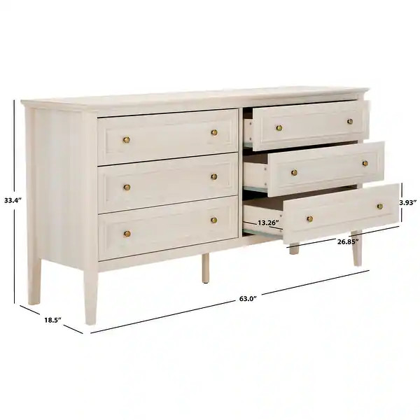 SAFAVIEH Sondra 6-Drawer Dresser - Bed Bath & Beyond - 41180565 | Bed Bath & Beyond