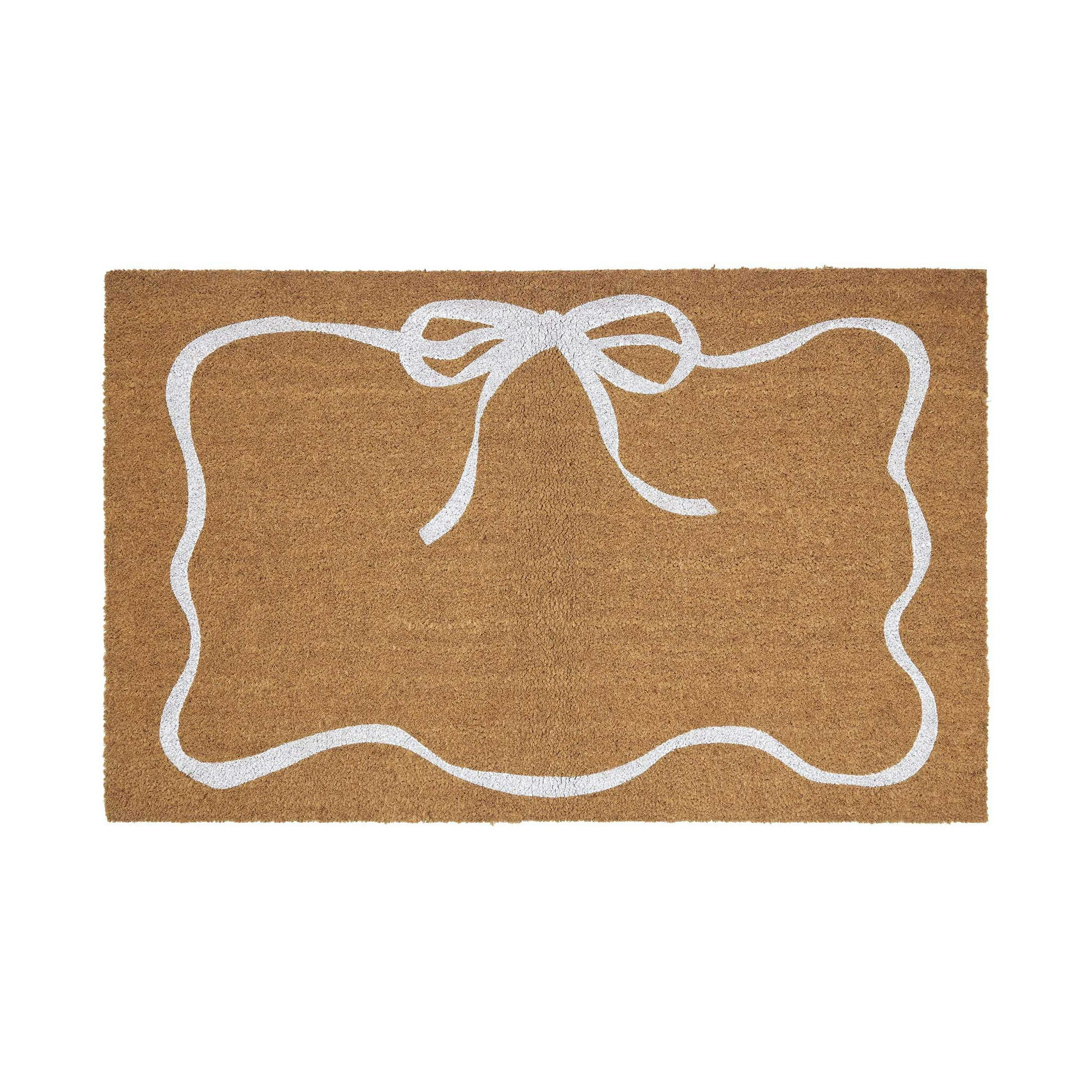 My Texas House White Bow Outdoor Coir Doormat, 18" x 30" | Walmart (US)