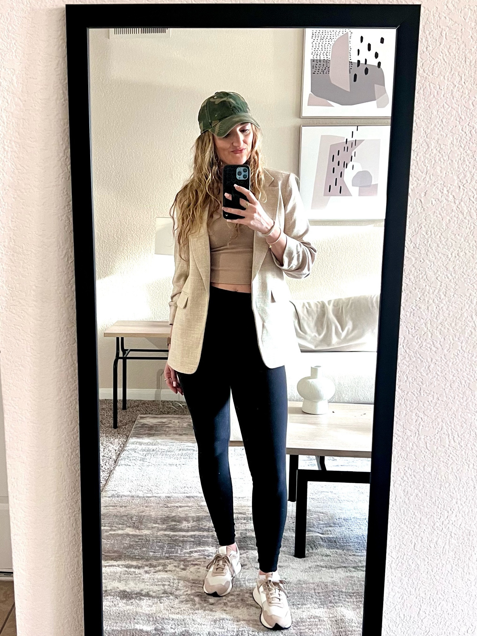 I love the dressy & casual combo look!

Blazer / outfit inspo / outfit idea / casual outfit / lululemon / H&M / leggings outfit / outfit with hat / outfit for running errands / outfit inspiration / new balance shoes / off white tennis shoes / beige tennis shoes / cream tennis shoes / outfit with leggings 

#LTKstyletip #LTKworkwear #LTKfindsunder100