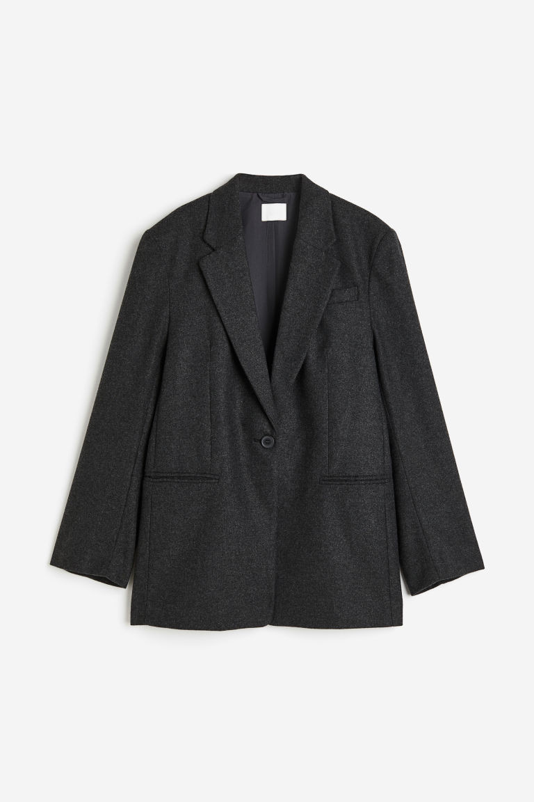 H & M - Oversized Twill-Blazer - Grau - Damen | H&M (DE, AT, CH, NL, FI)