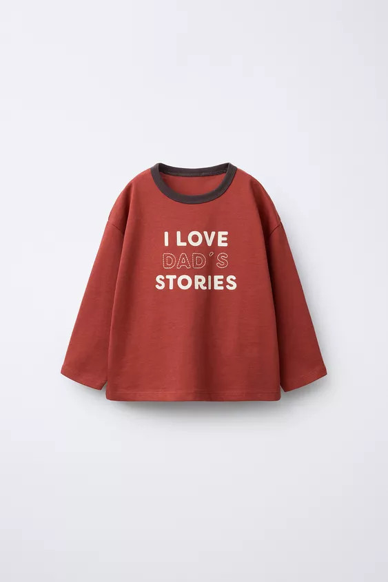CONTRAST LIVE TEXT T-SHIRT | Zara US