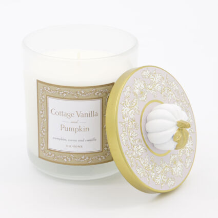 White Cottage Vanilla & Pumpkin Scented Candle 249g | TK Maxx