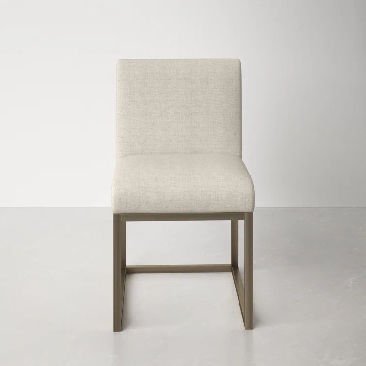 Balen Linen Side Chair in Beige | Wayfair North America