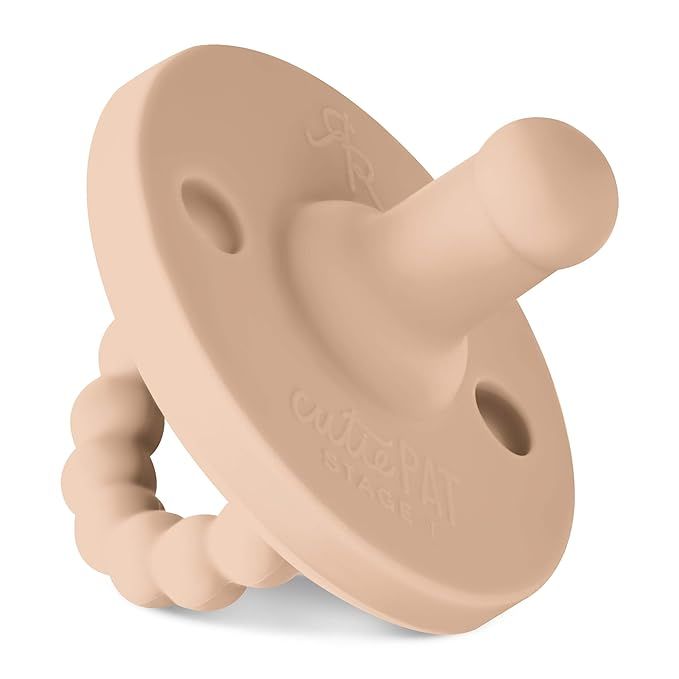 Ryan & Rose Cutie PAT Pacifier Teether (Stage 1, Tan) | Amazon (US)