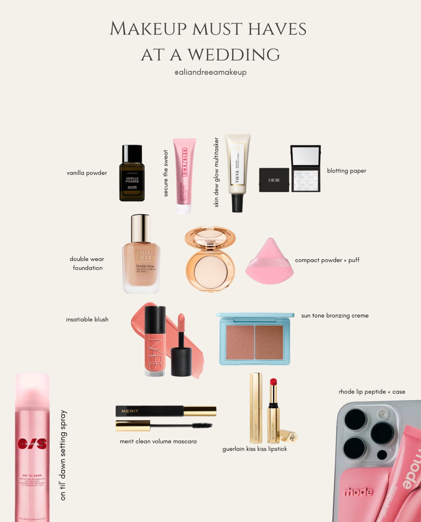 Makeup must haves at a wedding!!

#LTKBeauty #LTKActive